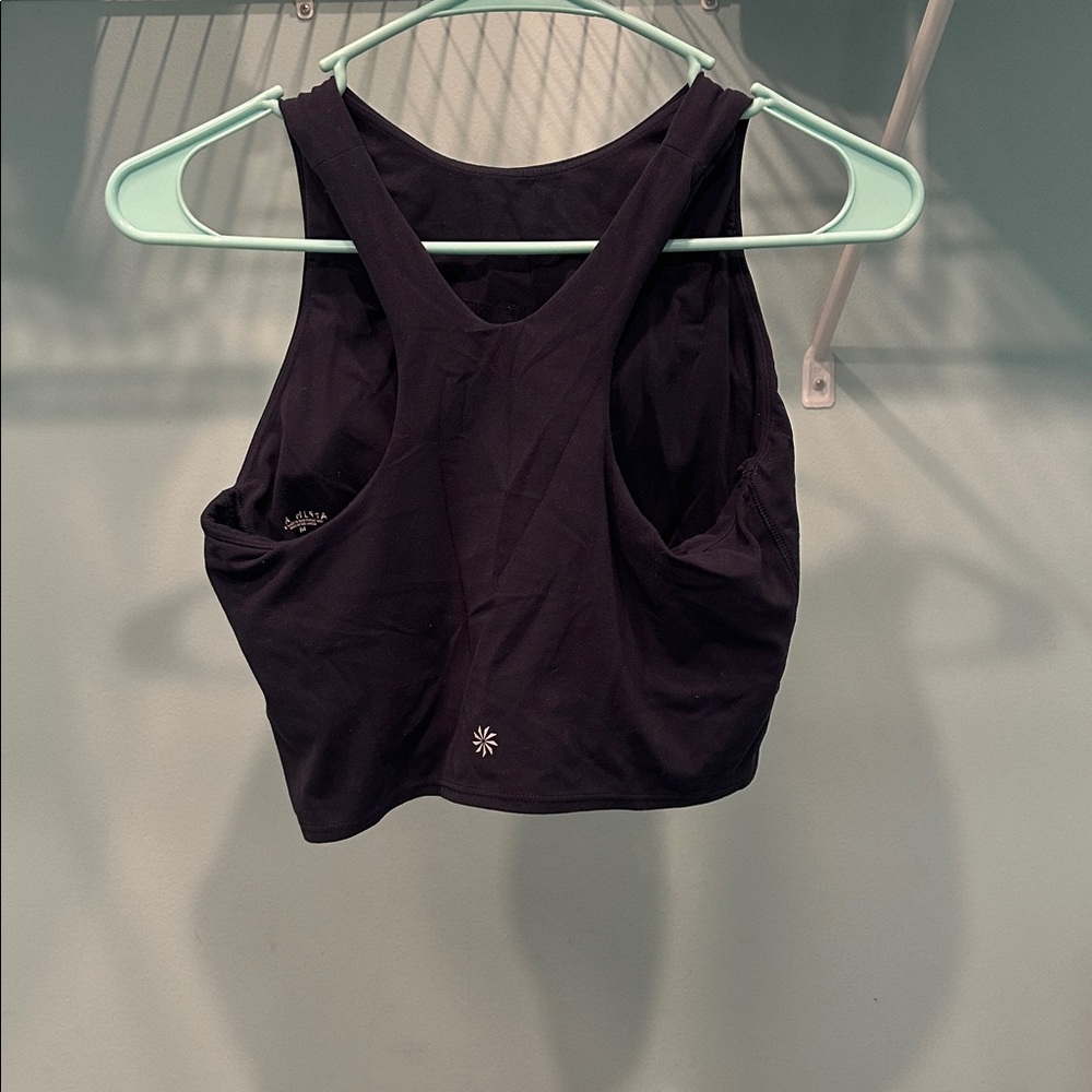 Athleta Navy Sleeveless Crop Top - Picture 3 of 4